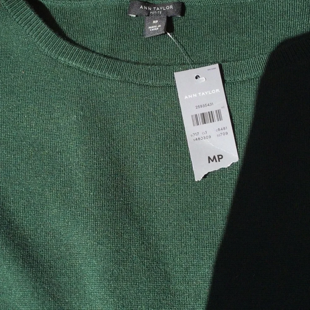 NWT Ann Taylor green sweater dress MP - Picture 6 of 9